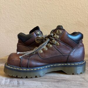 Dr Martens 11302 Brown Leather Boots Chunky Platform